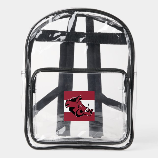 Arkansas Team Spirit Clear Backpack (Front)