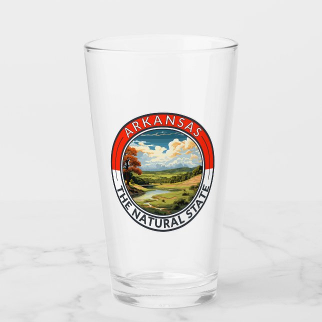 Arkansas Travel Art Badge Glass (Front)
