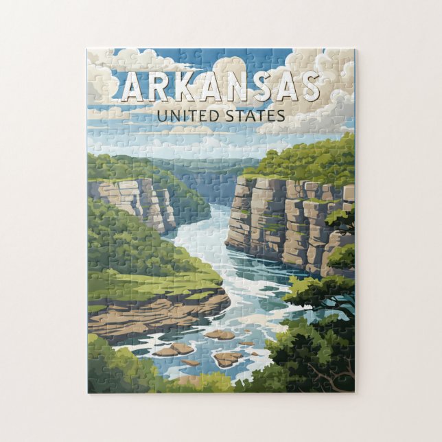 Arkansas Travel Art Vintage Jigsaw Puzzle (Vertical)