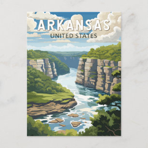 Arkansas Travel Art Vintage Postcard