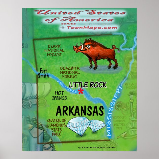 Arkansas USA Poster (Front)