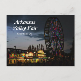 Arkansas Valley Fair at Night Postcard