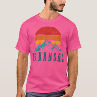 Arkansas Vintage Mountains Sunset Hiking Nature T-Shirt