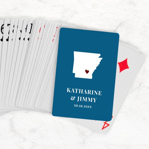 Arkansas Wedding Favor Deck of Cards State Map Poker Cards