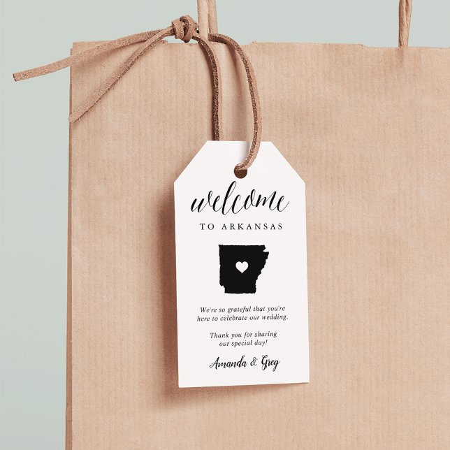 Arkansas Wedding Welcome Gift Tags (Creator Uploaded)