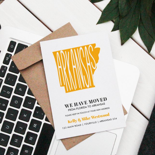 ARKANSAS We've moved New address New Home   Postcard (Creator Uploaded)