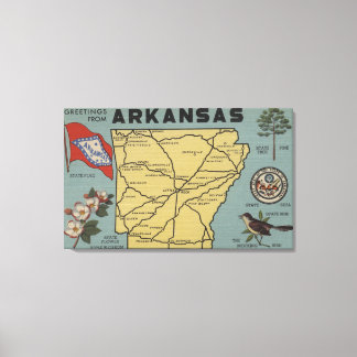 ArkansasLarge Letter ScenesArkansas 2 Canvas Print