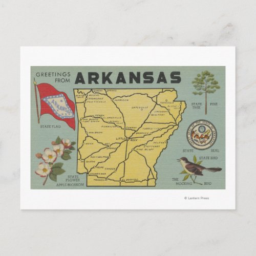 ArkansasLarge Letter ScenesArkansas Postcard