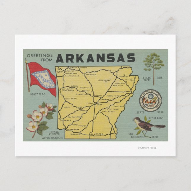 ArkansasLarge Letter ScenesArkansas Postcard (Front)