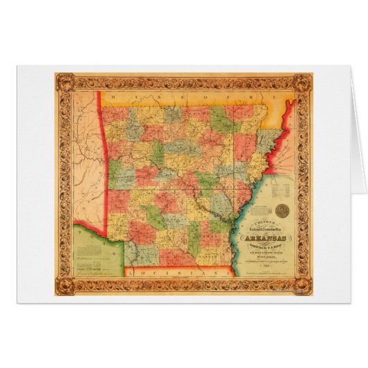 ArkansasPanoramic MapArkansas Cards (Front Horizontal)