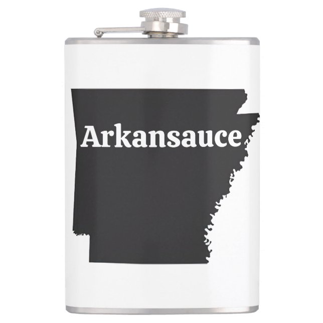 Arkansauce Flask (Front)