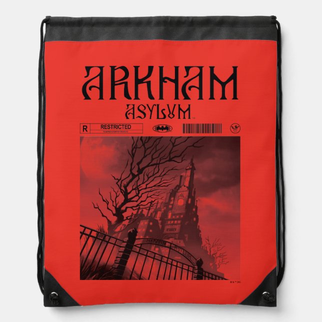 Arkham Asylum: Restricted Drawstring Bag (Front)