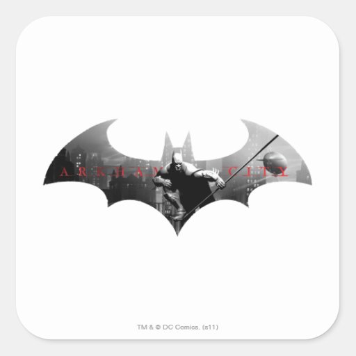 Arkham City Bat Symbol Sticker | Zazzle