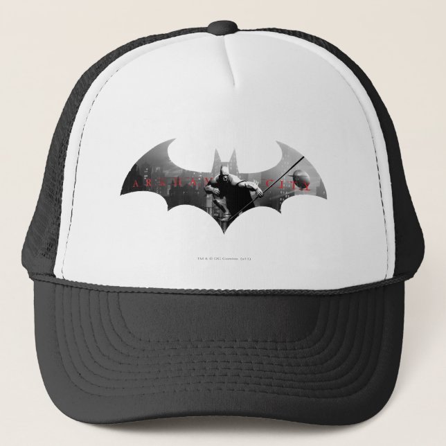 Arkham City Bat Symbol Trucker Hat (Front)