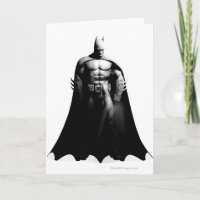 Arkham City | Batman Black and White Wide Pose Card