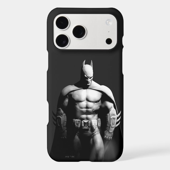 Arkham City | Batman Black and White Wide Pose Case-Mate iPhone Case (Back)