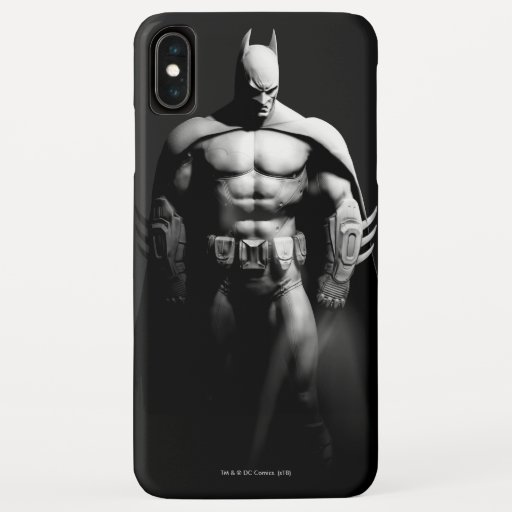 Arkham City | Batman Black and White Wide Pose iPhone XS Max Case