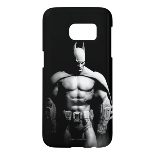 Arkham City  Batman Black and White Wide Pose Samsung Galaxy S7 Case