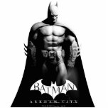 Arkham City | Batman Black and White Wide Pose Cutout<br><div class="desc">Batman: Arkham City</div>