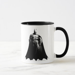 Arkham City Batman Black and White Wide Pose Mug