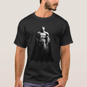 Arkham City   Batman Black and White Wide Pose T-Shirt