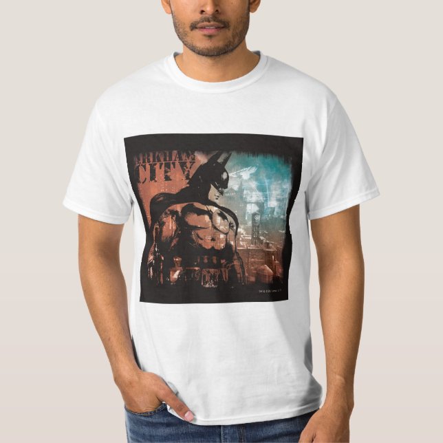 Arkham City Batman mixed media T-Shirt (Front)