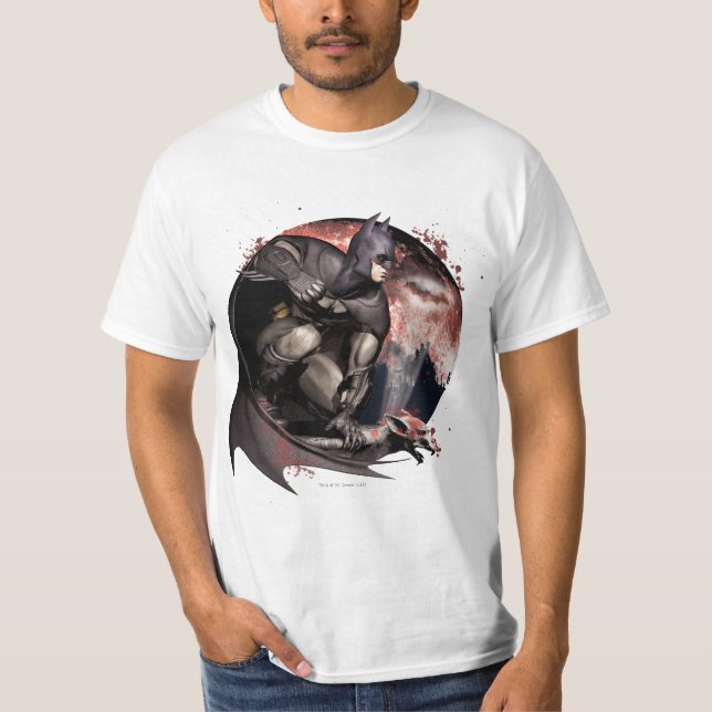 Arkham City Batman Moon T-Shirt (Front)
