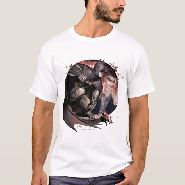 Arkham City Batman Moon T-Shirt (Front)