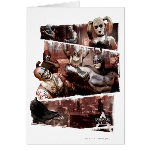 Arkham City Characters Trifold Cards (Front)