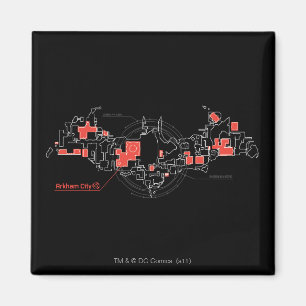 Arkham City Diagram Magnet