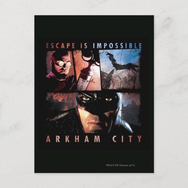 Arkham City Escape is Impossible Postcard (Front)