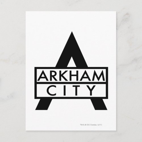 Arkham City Icon Postcard