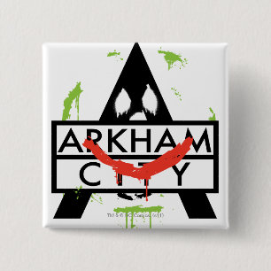 Arkham City Icon w/ Joker marks 2 Button