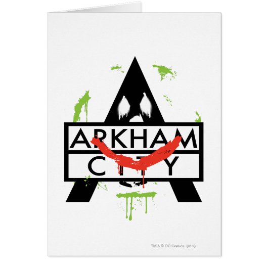 Arkham City Icon w/ Joker marks 2 Cards (Front)