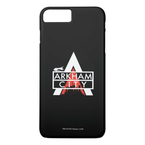 Arkham City Logo White iPhone 8 Plus7 Plus Case