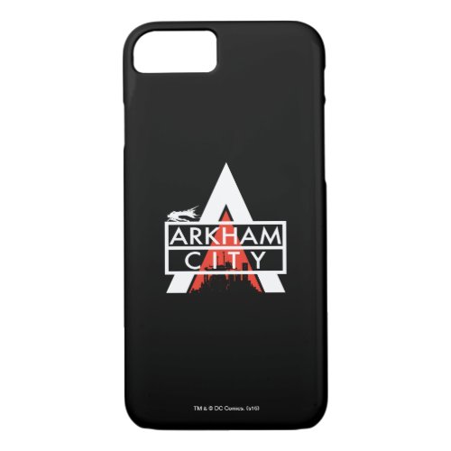 Arkham City Logo White iPhone 87 Case
