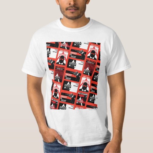 Arkham City Propaganda Pattern T_Shirt