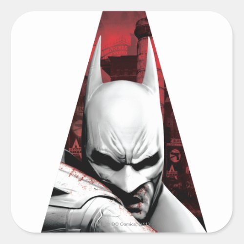 Arkham City Triangle Square Sticker