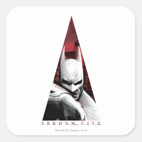 Arkham City Triangle Square Sticker