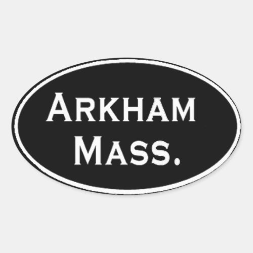 Arkham Mass Oval Sticker