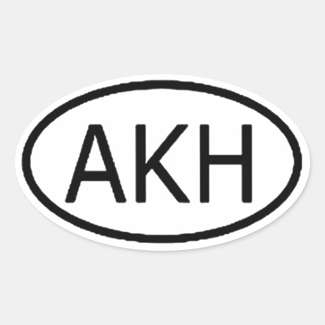 Arkham Oval Sticker (Front)