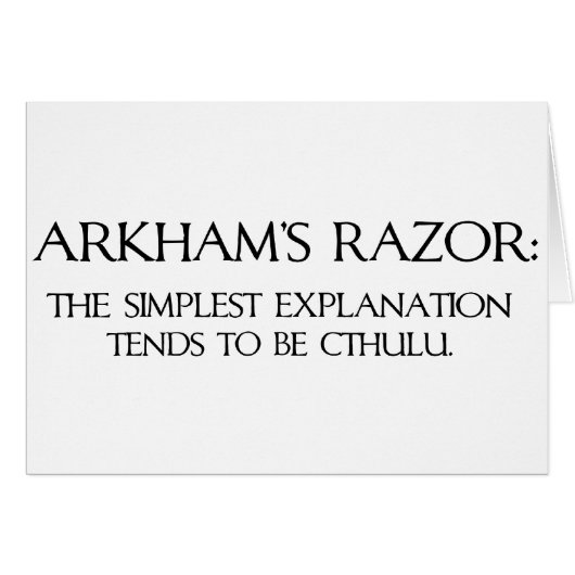 Arkham's Razor Cards (Front Horizontal)