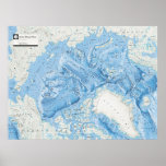 &quot; Arktis: 2005/heute - Meeresboden Karte  Poster