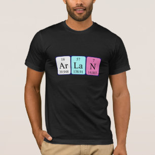 Arlan periodic table name shirt