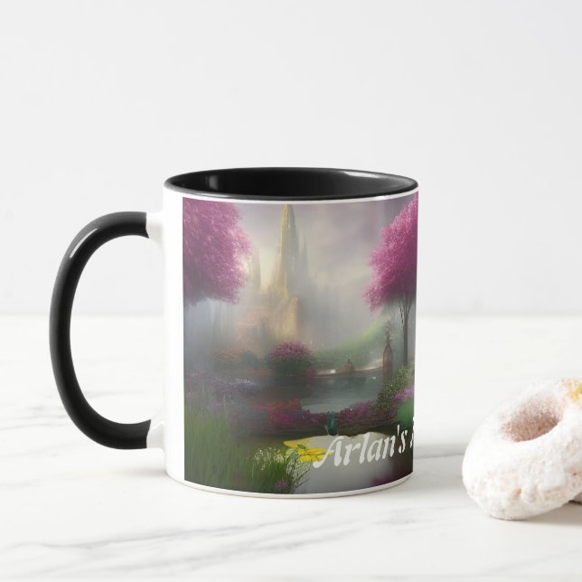 Arlan's Morning Tea Personalized Customizable Mug (With Donut)