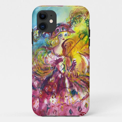 ARLECCHINA  VIOLINIST  Venetian Carnival Night iPhone 11 Case