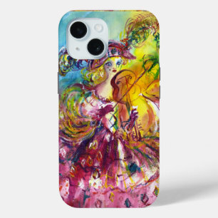 ARLECCHINA  VIOLINIST / Venetian Carnival Night iPhone 15 Case