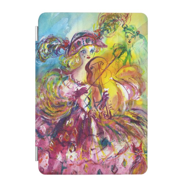 ARLECCHINA  VIOLINIST / Venetian Carnival Night iPad Mini Cover (Front)