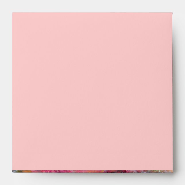 ARLECCHINO AND COLOMBINA bright pink red yellow Envelope (Front)