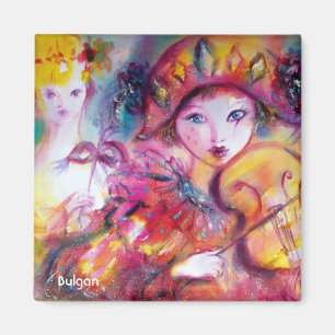 ARLECCHINO AND COLOMBINA MAGNET